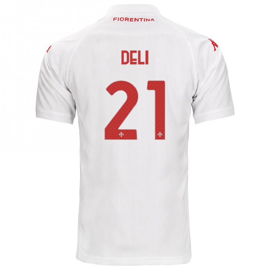 Hombre Fútbol Camiseta Lapo Deli #21 Blanco 2ª Equipación 2024/25 Perú