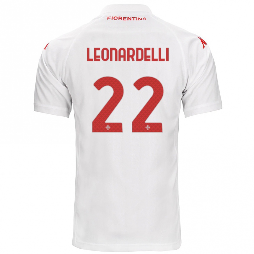 Hombre Fútbol Camiseta Pietro Leonardelli #22 Blanco 2ª Equipación 2024/25 Perú