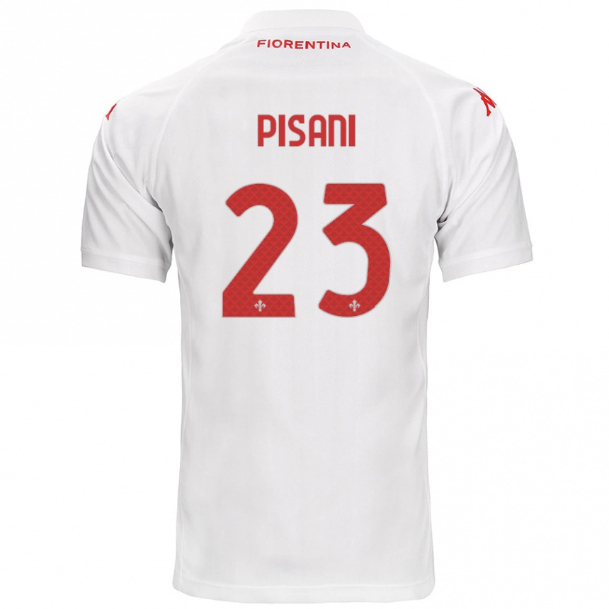 Hombre Fútbol Camiseta Diego Pisani #23 Blanco 2ª Equipación 2024/25 Perú