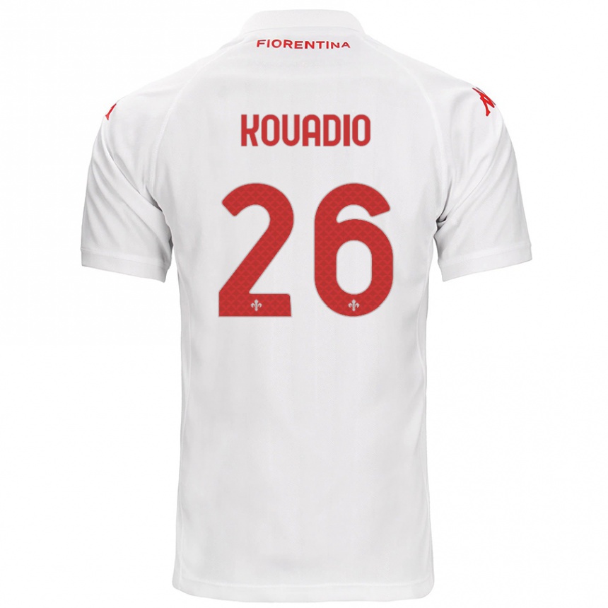 Hombre Fútbol Camiseta Eddy Kouadio #26 Blanco 2ª Equipación 2024/25 Perú