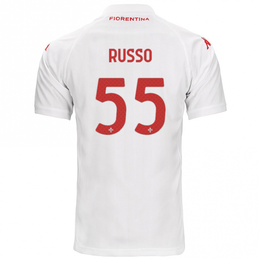 Hombre Fútbol Camiseta Federica Russo #55 Blanco 2ª Equipación 2024/25 Perú