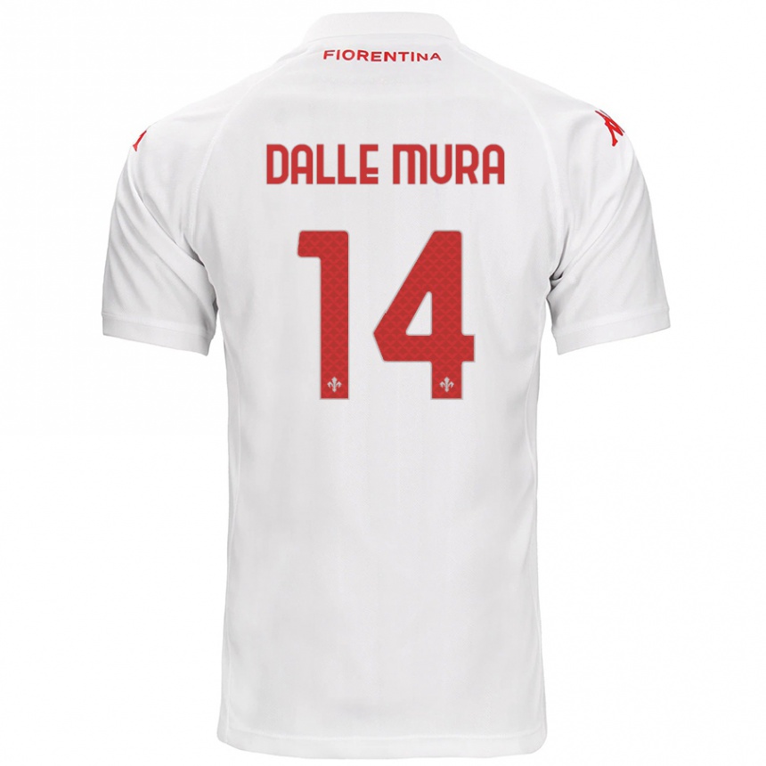 Hombre Fútbol Camiseta Christian Dalle Mura #14 Blanco 2ª Equipación 2024/25 Perú