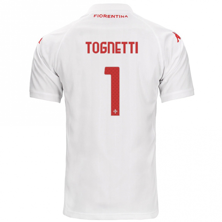 Hombre Fútbol Camiseta Laerte Tognetti #1 Blanco 2ª Equipación 2024/25 Perú