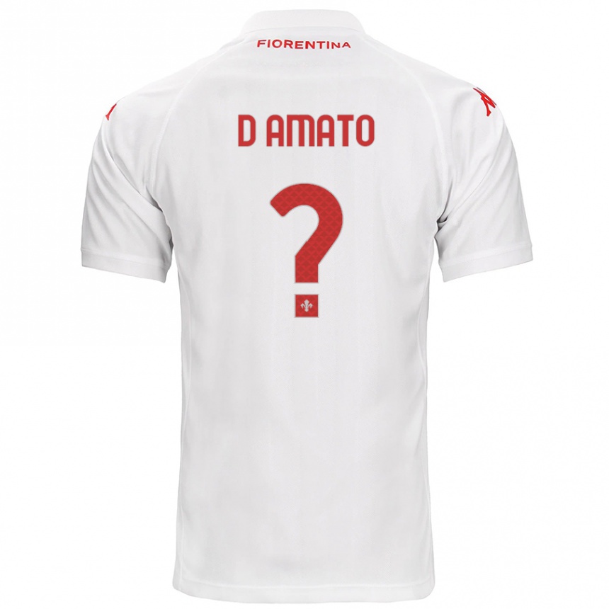 Hombre Fútbol Camiseta Gabriele D'amato #0 Blanco 2ª Equipación 2024/25 Perú