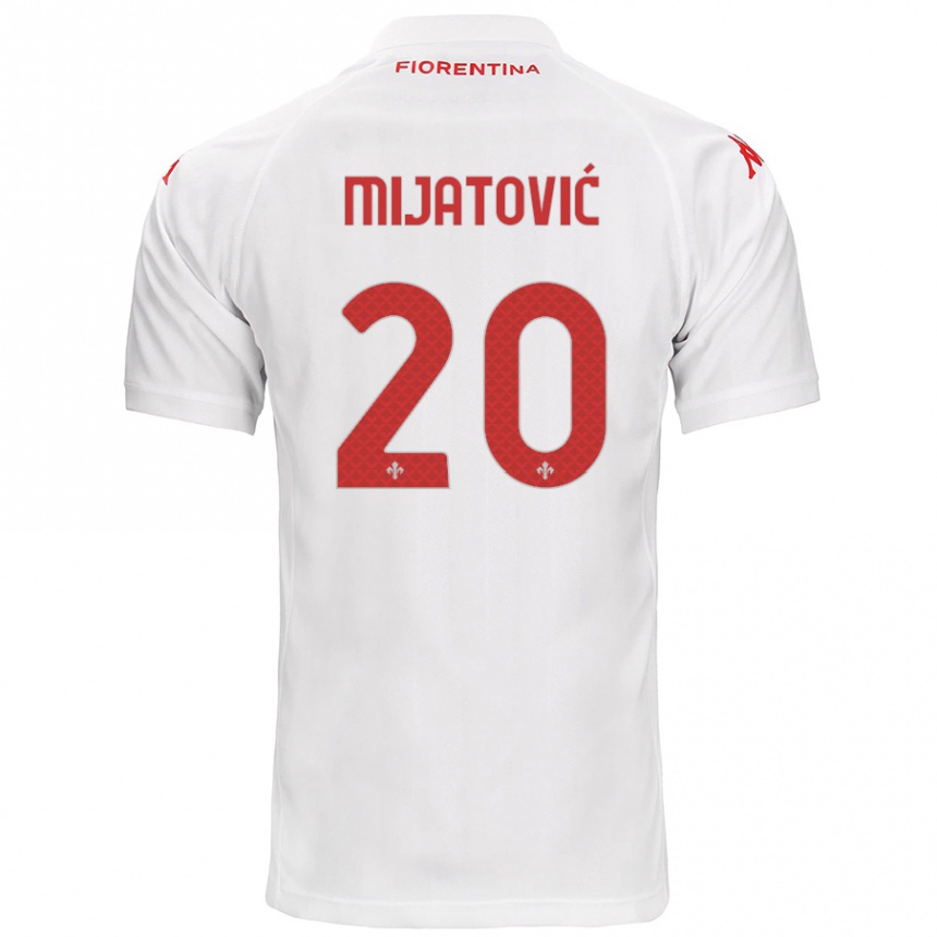 Hombre Fútbol Camiseta Milica Mijatović #20 Blanco 2ª Equipación 2024/25 Perú