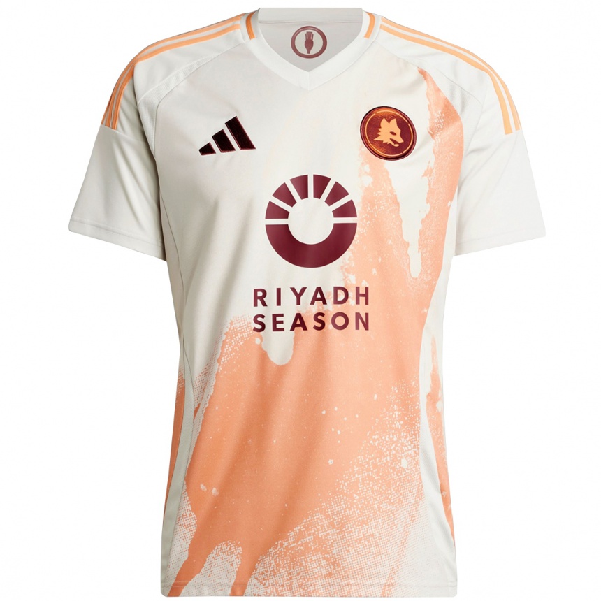 Hombre Fútbol Camiseta Su Nombre #0 Crema Blanco Naranja 2ª Equipación 2024/25 Perú