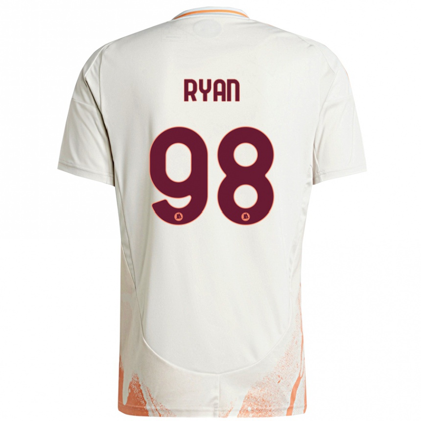 Hombre Fútbol Camiseta Mathew Ryan #98 Crema Blanco Naranja 2ª Equipación 2024/25 Perú