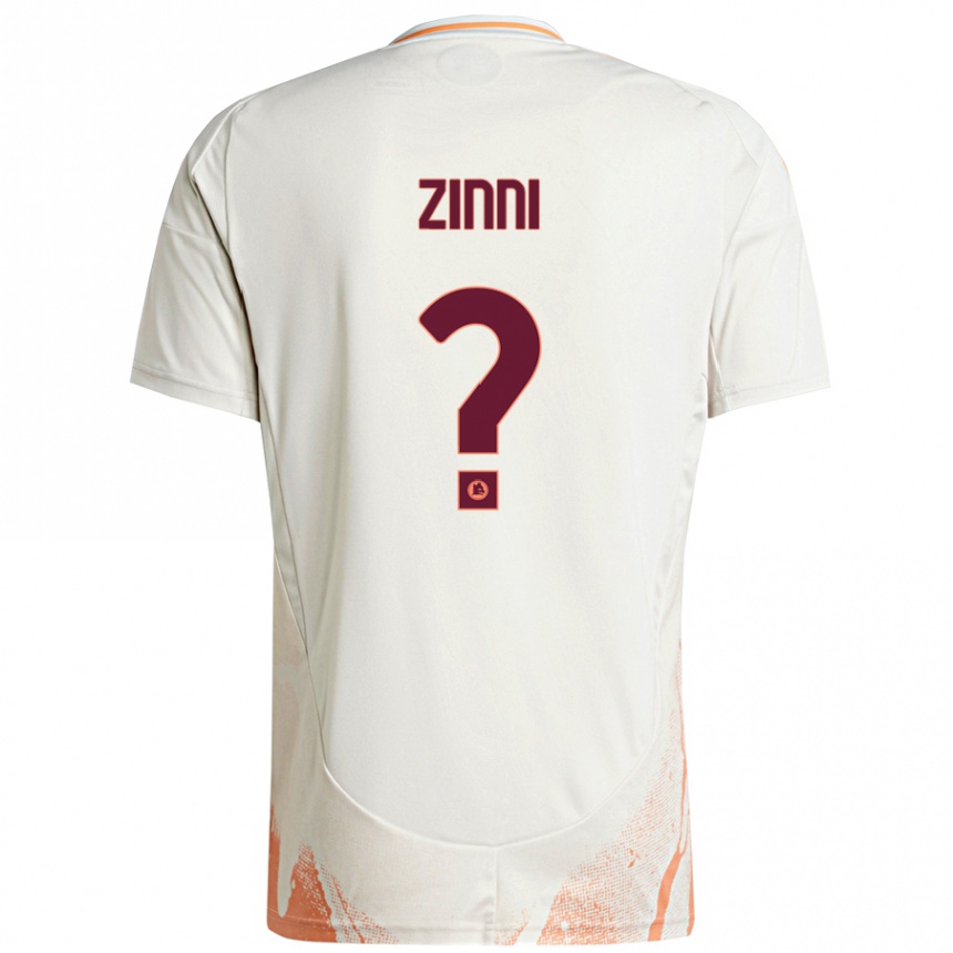 Hombre Fútbol Camiseta Raul Zinni #0 Crema Blanco Naranja 2ª Equipación 2024/25 Perú