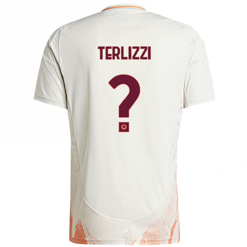 Hombre Fútbol Camiseta Federico Terlizzi #0 Crema Blanco Naranja 2ª Equipación 2024/25 Perú