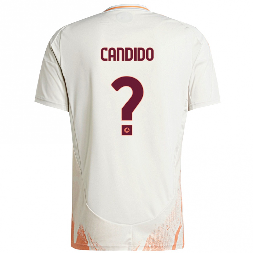 Hombre Fútbol Camiseta Gabriele Candido #0 Crema Blanco Naranja 2ª Equipación 2024/25 Perú