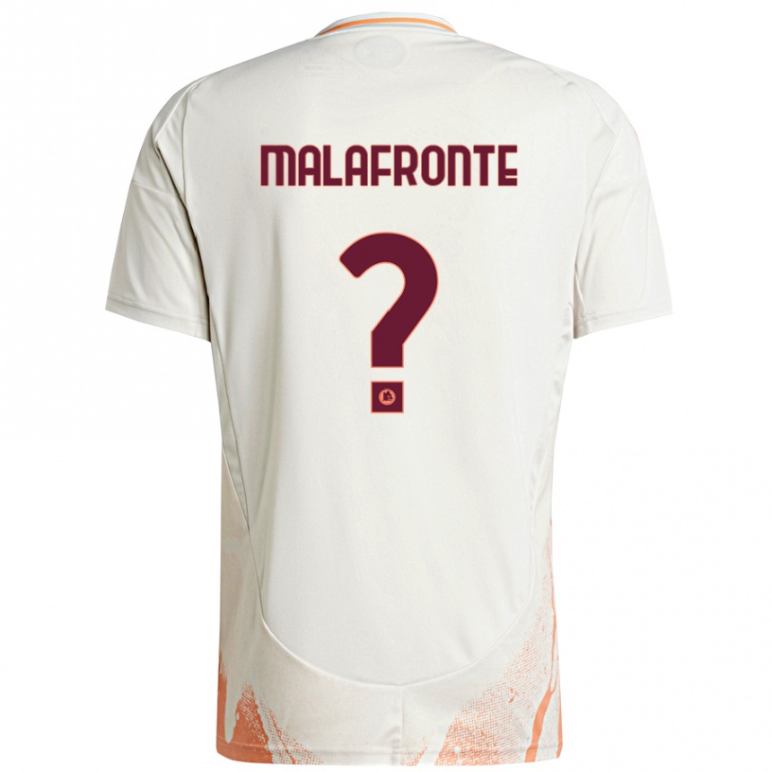 Hombre Fútbol Camiseta Matteo Malafronte #0 Crema Blanco Naranja 2ª Equipación 2024/25 Perú