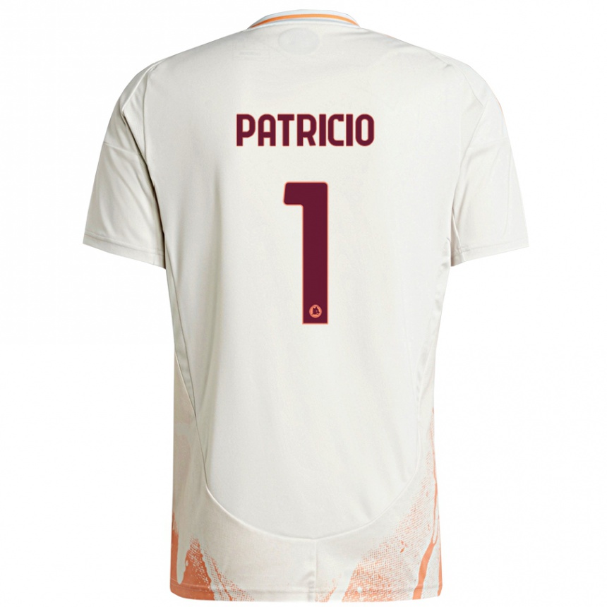 Hombre Fútbol Camiseta Rui Patrício #1 Crema Blanco Naranja 2ª Equipación 2024/25 Perú