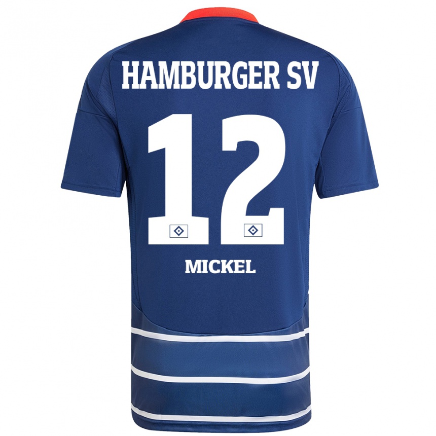 Hombre Fútbol Camiseta Tom Mickel #12 Azul Oscuro 2ª Equipación 2024/25 Perú