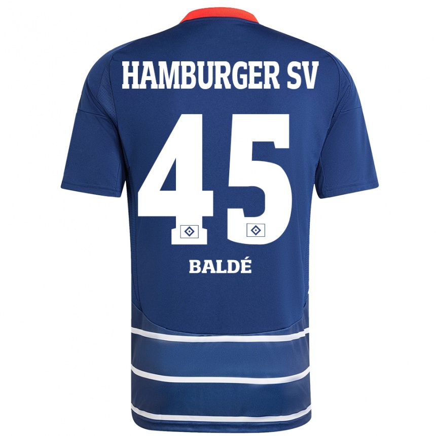 Hombre Fútbol Camiseta Fabio Baldé #45 Azul Oscuro 2ª Equipación 2024/25 Perú