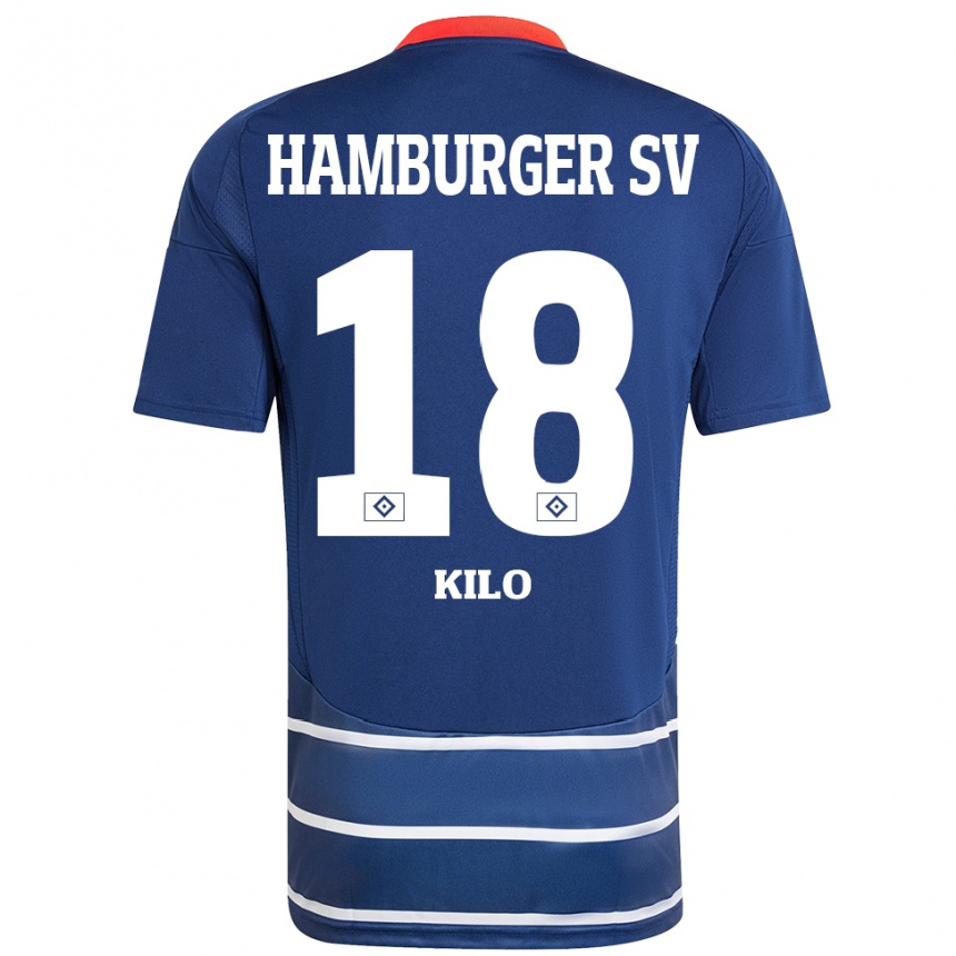 Hombre Fútbol Camiseta Jesse Kilo #18 Azul Oscuro 2ª Equipación 2024/25 Perú