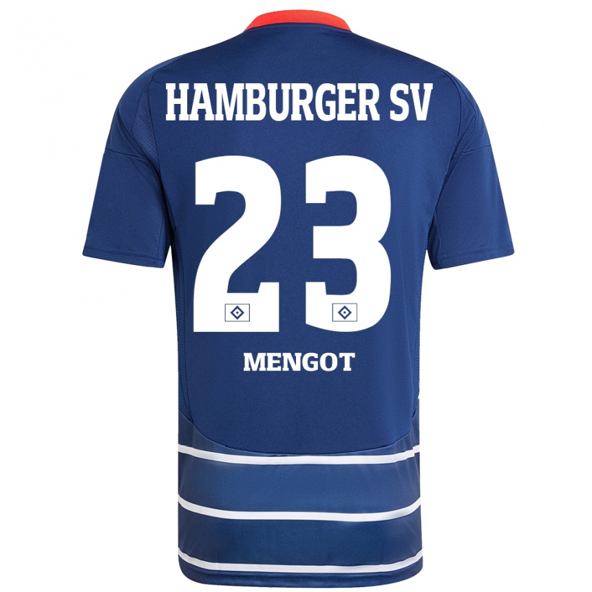 Hombre Fútbol Camiseta Ayukayoh Mengot #23 Azul Oscuro 2ª Equipación 2024/25 Perú