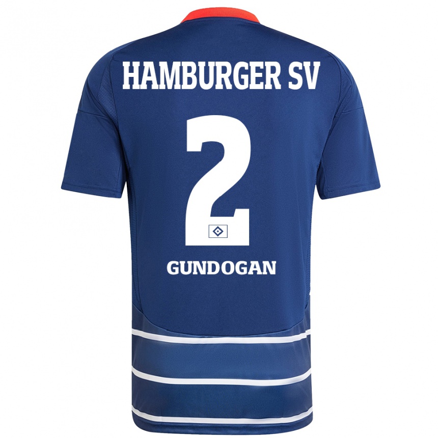 Hombre Fútbol Camiseta Haci Gündogan #2 Azul Oscuro 2ª Equipación 2024/25 Perú