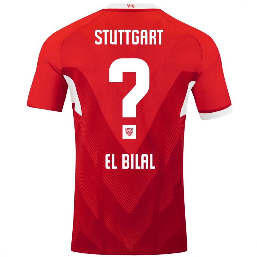 Hombre Fútbol Camiseta El Bilal Touré #0 Rojo Blanco 2ª Equipación 2024/25 Perú