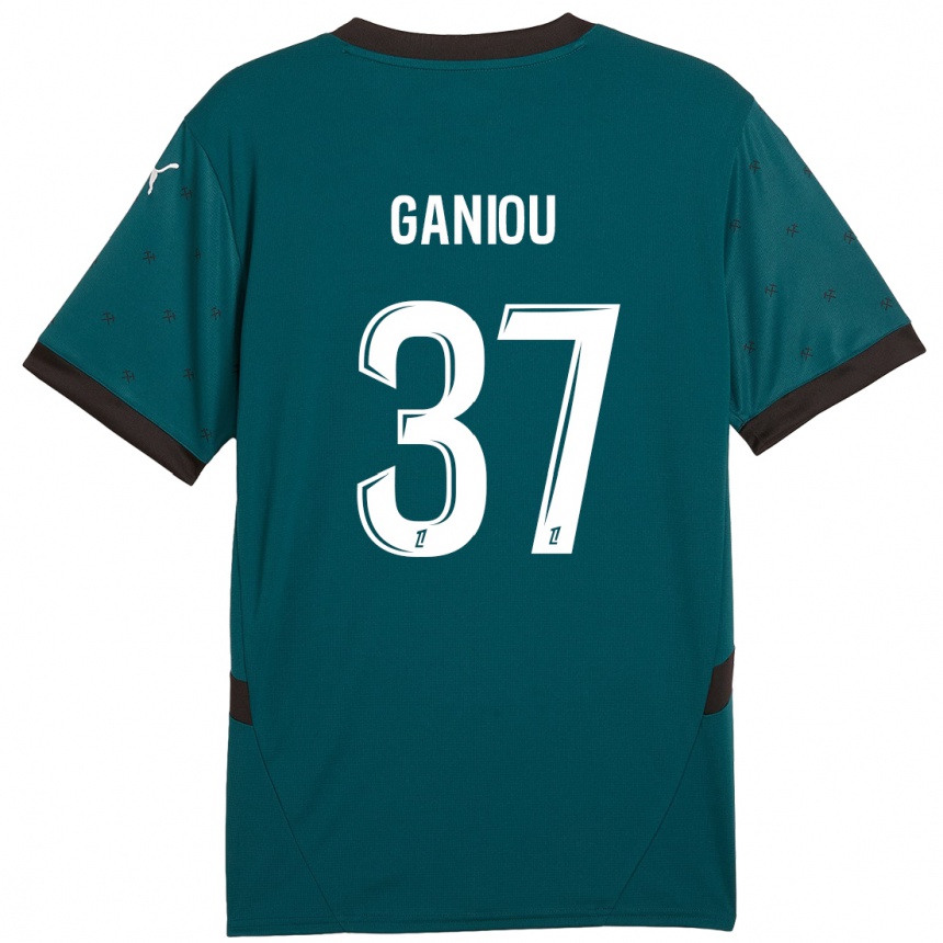 Hombre Fútbol Camiseta Ismaëlo Ganiou #37 Verde Oscuro 2ª Equipación 2024/25 Perú