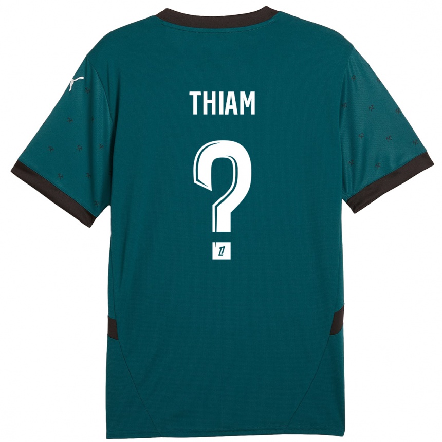 Hombre Fútbol Camiseta Mamadou Thiam #0 Verde Oscuro 2ª Equipación 2024/25 Perú