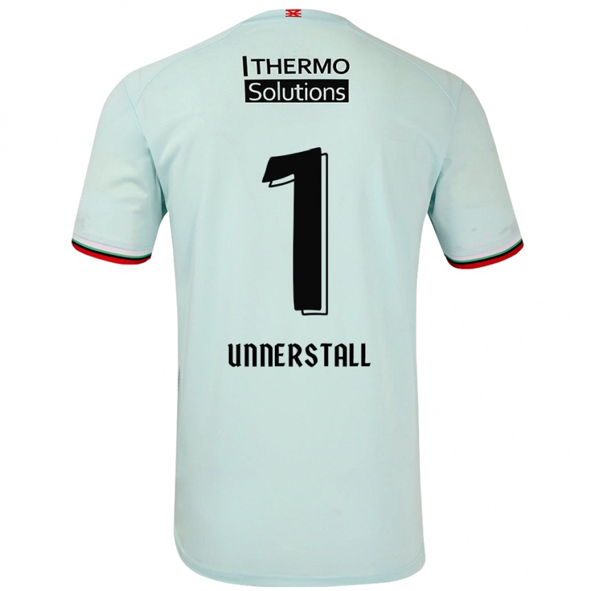 Hombre Fútbol Camiseta Lars Unnerstall #1 Verde Claro 2ª Equipación 2024/25 Perú