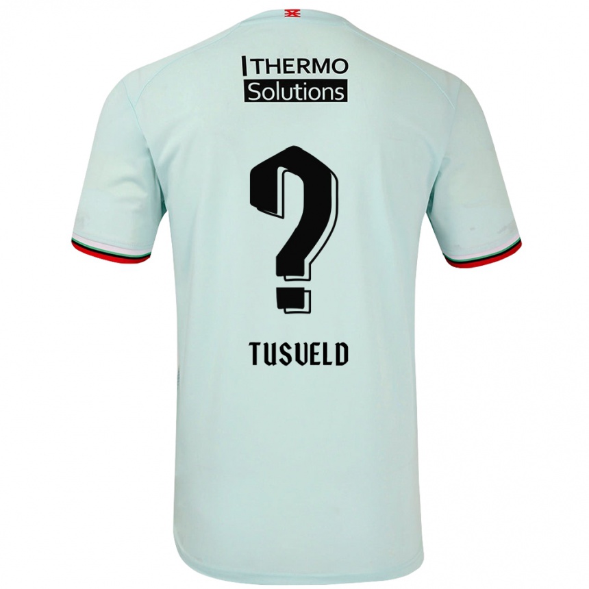 Hombre Fútbol Camiseta Tijn Tusveld #0 Verde Claro 2ª Equipación 2024/25 Perú