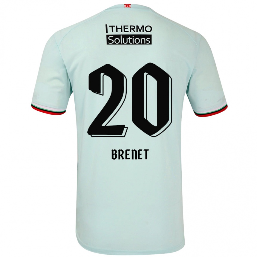 Hombre Fútbol Camiseta Joshua Brenet #20 Verde Claro 2ª Equipación 2024/25 Perú