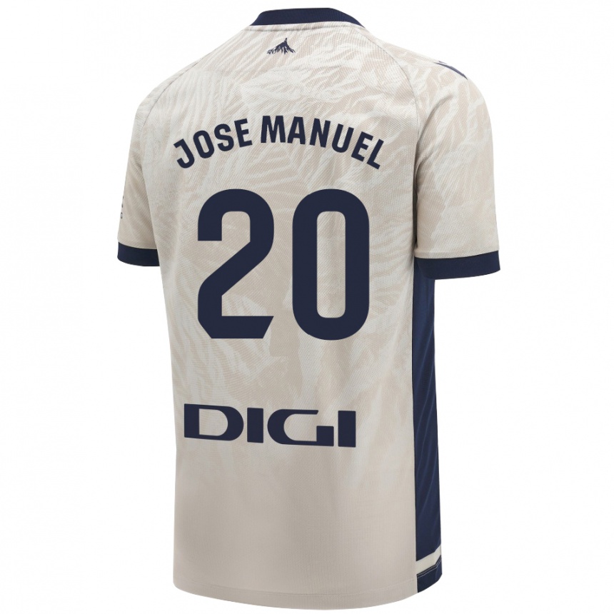 Hombre Fútbol Camiseta José Manuel Arnáiz #20 Gris Claro 2ª Equipación 2024/25 Perú