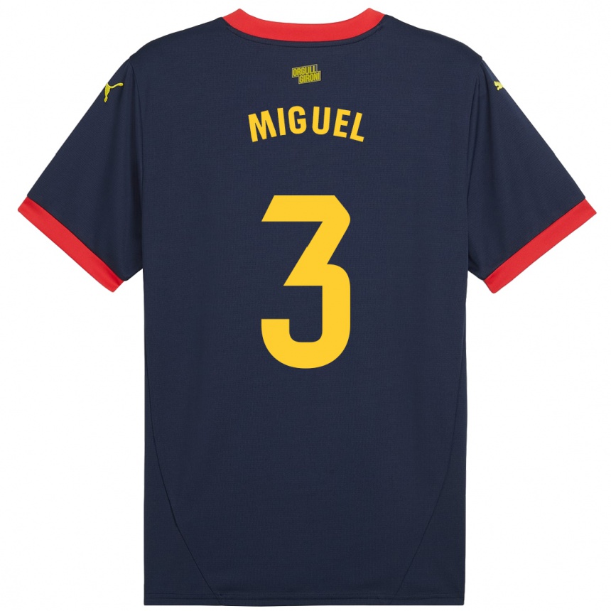 Hombre Fútbol Camiseta Miguel Gutiérrez #3 Azul Marino Rojo 2ª Equipación 2024/25 Perú