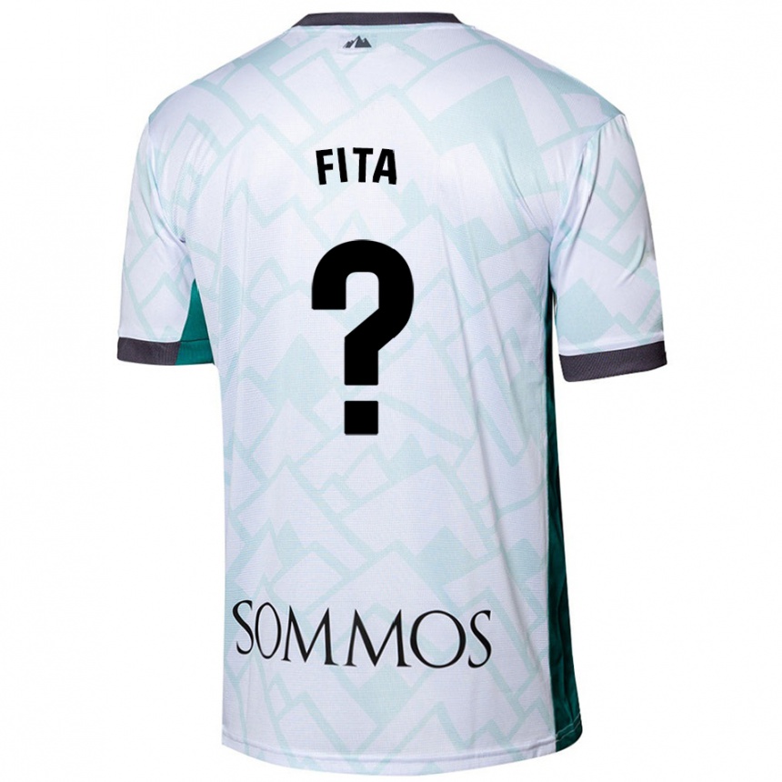 Hombre Fútbol Camiseta Álex Fita #0 Blanco Verde 2ª Equipación 2024/25 Perú