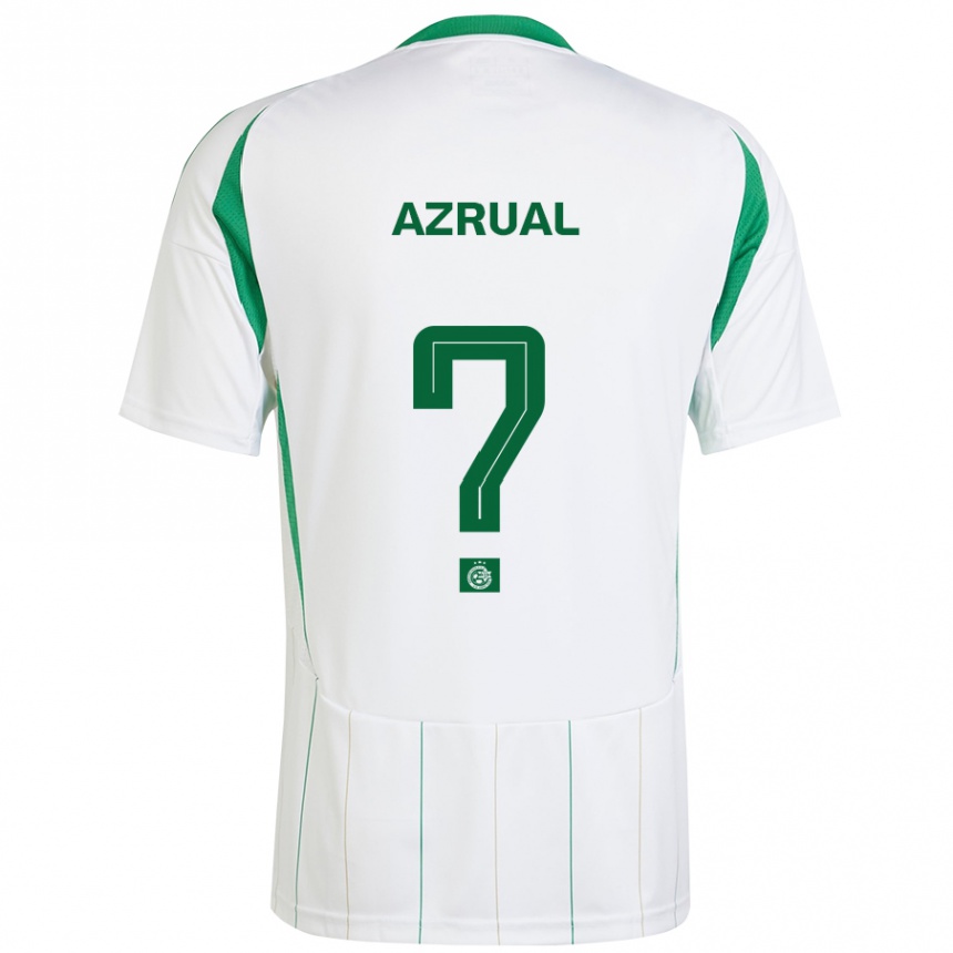 Hombre Fútbol Camiseta Adar Azrual #0 Blanco Verde 2ª Equipación 2024/25 Perú