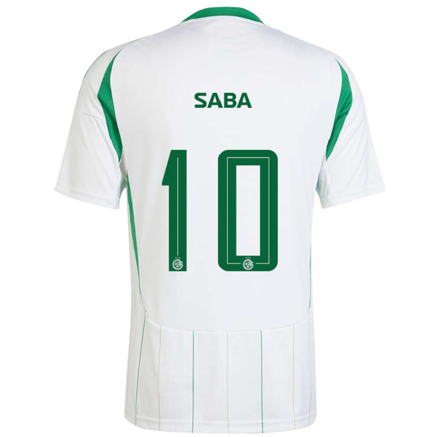 Hombre Fútbol Camiseta Dia Saba #10 Blanco Verde 2ª Equipación 2024/25 Perú