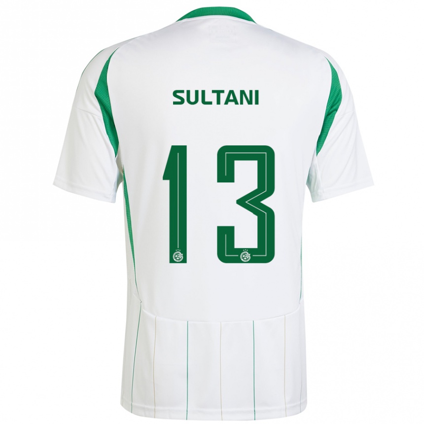 Hombre Fútbol Camiseta Tomás Sultani #13 Blanco Verde 2ª Equipación 2024/25 Perú