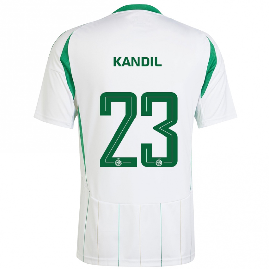 Hombre Fútbol Camiseta Maor Kandil #23 Blanco Verde 2ª Equipación 2024/25 Perú