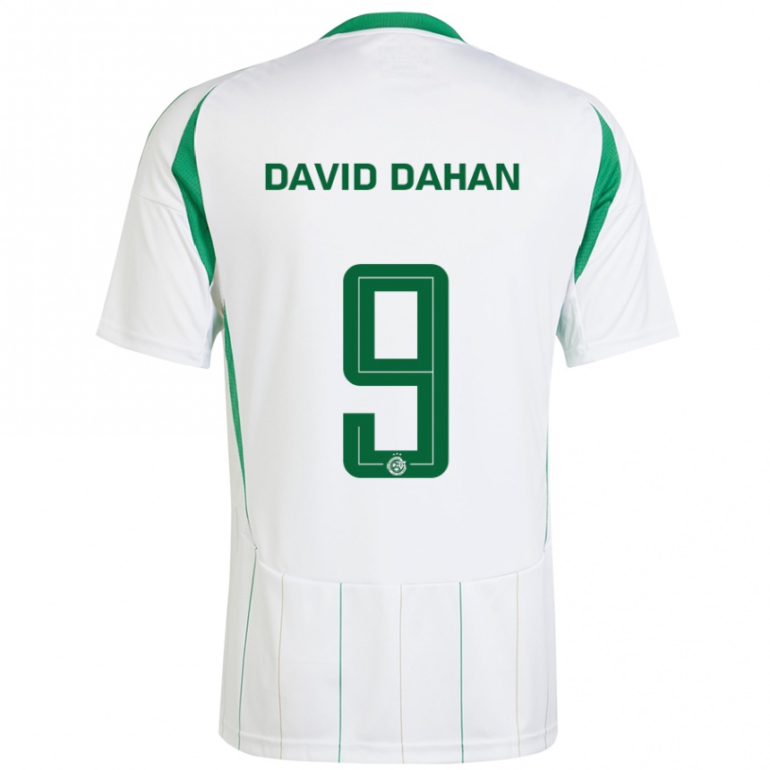 Hombre Fútbol Camiseta Omer David Dahan #9 Blanco Verde 2ª Equipación 2024/25 Perú