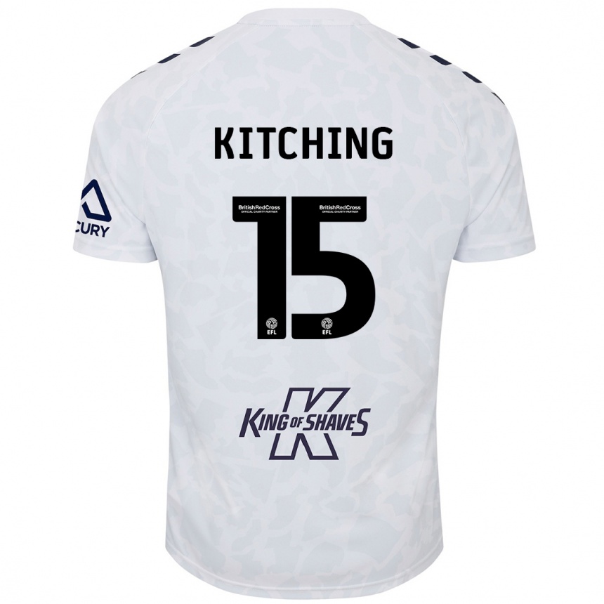 Hombre Fútbol Camiseta Liam Kitching #15 Blanco 2ª Equipación 2024/25 Perú