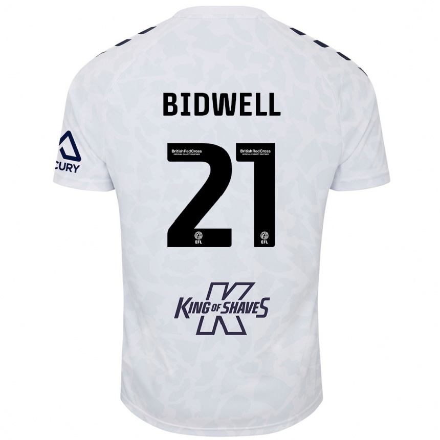 Hombre Fútbol Camiseta Jake Bidwell #21 Blanco 2ª Equipación 2024/25 Perú