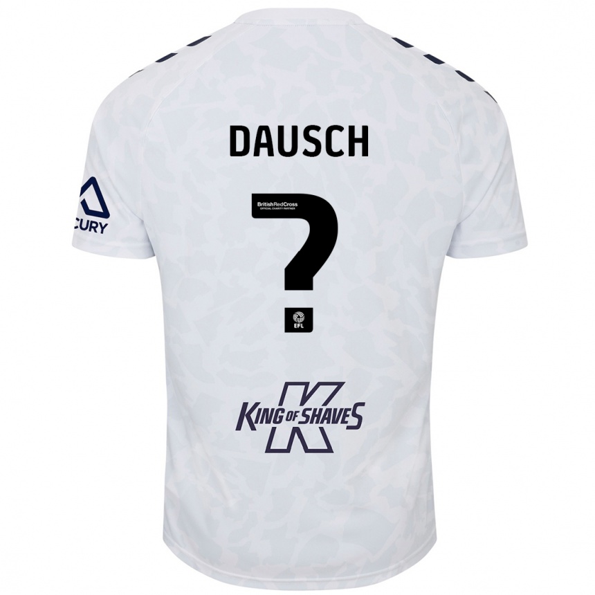 Hombre Fútbol Camiseta Aiden Dausch #0 Blanco 2ª Equipación 2024/25 Perú