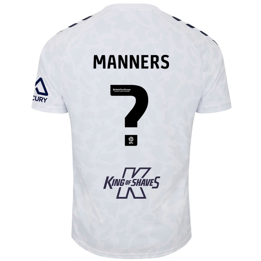 Hombre Fútbol Camiseta Charlie Manners #0 Blanco 2ª Equipación 2024/25 Perú