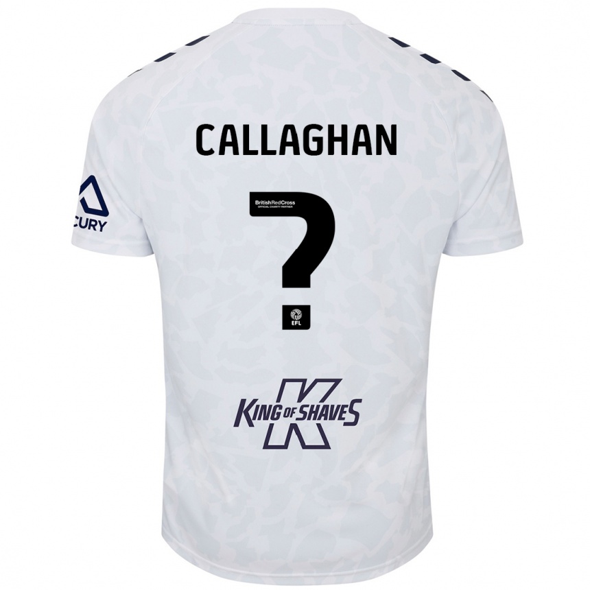 Hombre Fútbol Camiseta Charlie Callaghan #0 Blanco 2ª Equipación 2024/25 Perú