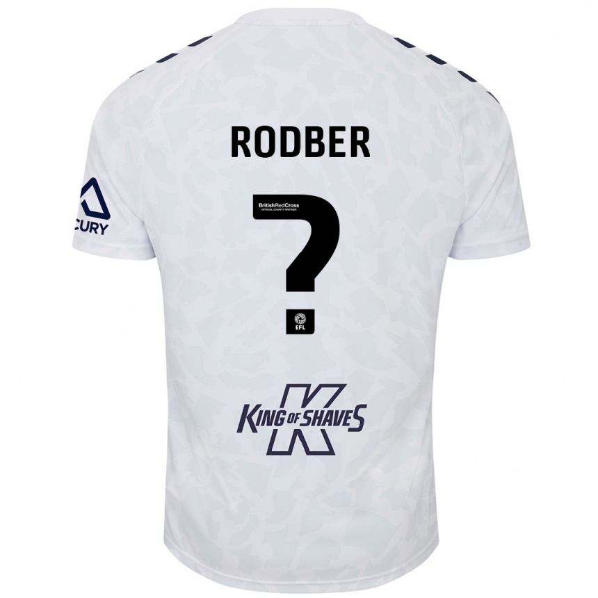 Hombre Fútbol Camiseta Samuel Rodber #0 Blanco 2ª Equipación 2024/25 Perú