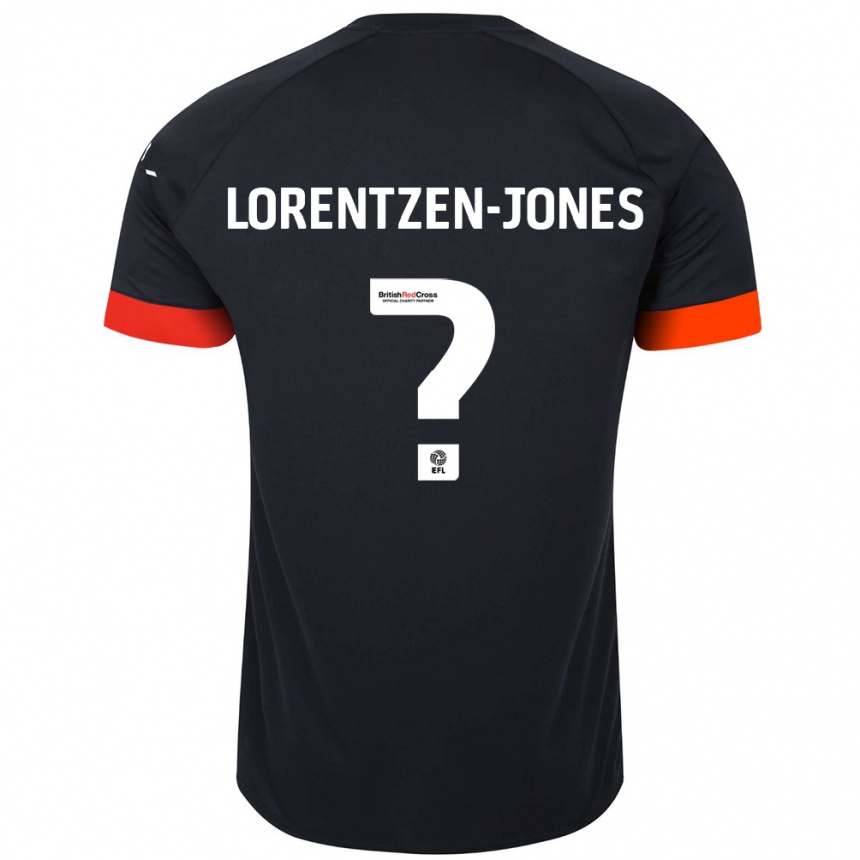 Hombre Fútbol Camiseta Jack Lorentzen-Jones #0 Negro Naranja 2ª Equipación 2024/25 Perú