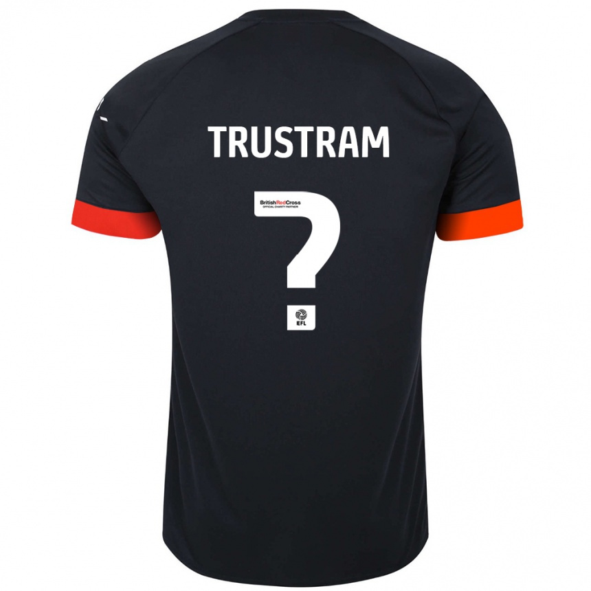 Hombre Fútbol Camiseta Charlie Trustram #0 Negro Naranja 2ª Equipación 2024/25 Perú