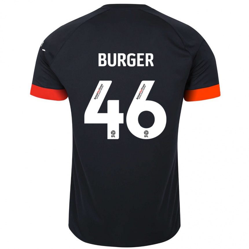 Hombre Fútbol Camiseta Jake Burger #46 Negro Naranja 2ª Equipación 2024/25 Perú