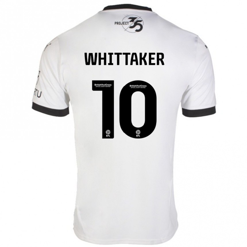 Hombre Fútbol Camiseta Morgan Whittaker #10 Blanco Negro 2ª Equipación 2024/25 Perú