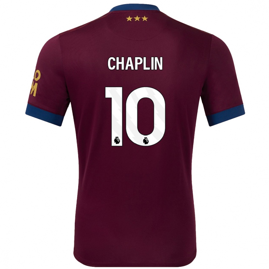 Hombre Fútbol Camiseta Conor Chaplin #10 Marrón 2ª Equipación 2024/25 Perú