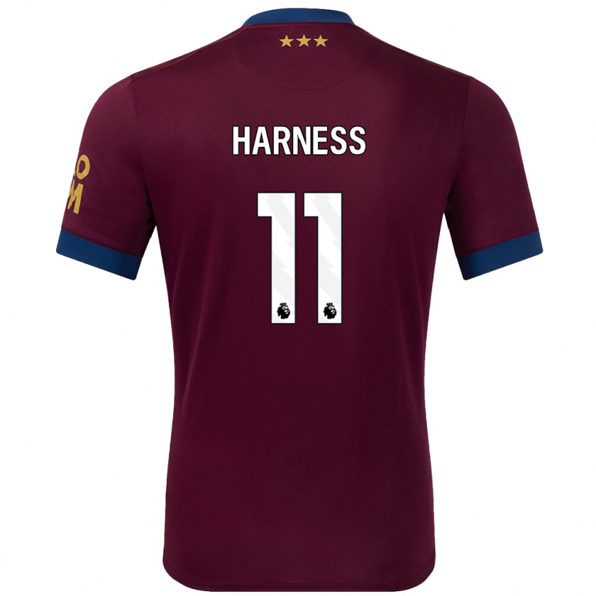 Hombre Fútbol Camiseta Marcus Harness #11 Marrón 2ª Equipación 2024/25 Perú