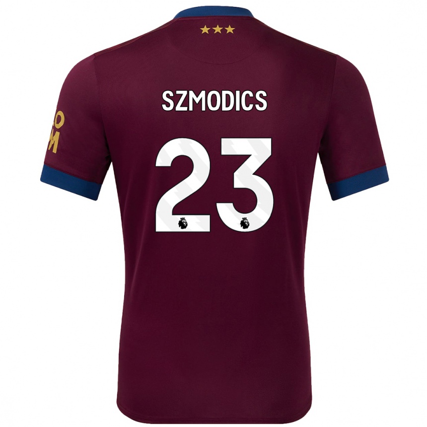 Hombre Fútbol Camiseta Sammie Szmodics #23 Marrón 2ª Equipación 2024/25 Perú