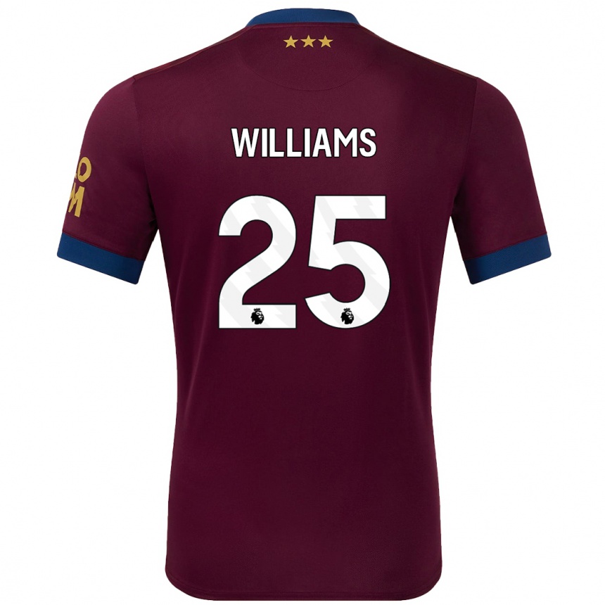 Hombre Fútbol Camiseta Erin Williams #25 Marrón 2ª Equipación 2024/25 Perú