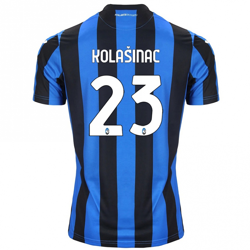 Mujer Fútbol Camiseta Sead Kolasinac #23 Azul Negro 1ª Equipación 2024/25 Perú